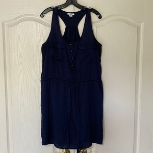 Bar III navy blue racer back dress
